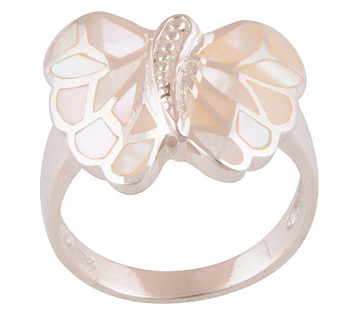 Mother Of Pearl 925 Sterling Silver Ring - R3401129-22