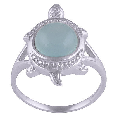 Aqua Chalcedony 925 Sterling Silver Ring - R3401164-59