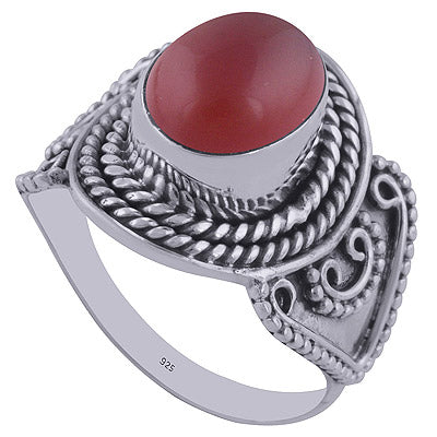 Carnelian 925 Sterling Silver Ring - R3401218-57