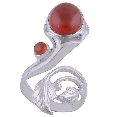 Carnelian 925 Sterling Silver Ring - R3401254-28