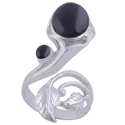 Black Onyx 925 Sterling Silver Ring - R3401254-46