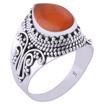 Carnelian 925 Sterling Silver Ring - R3401309-125