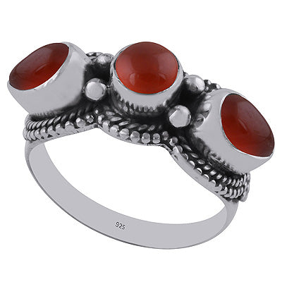 Carnelian 925 Sterling Silver Ring - R3401349-142