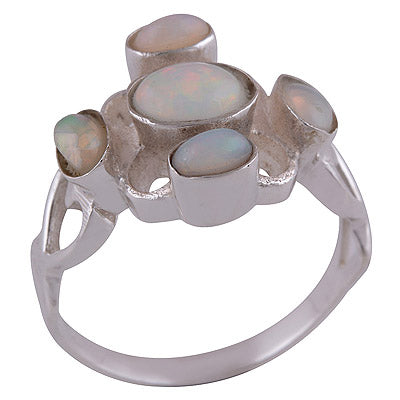 Ethiopian Opal 925 Sterling Silver Ring - R3401440-5