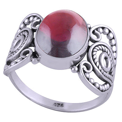 Garnet 925 Sterling Silver Ring - R3401448-4