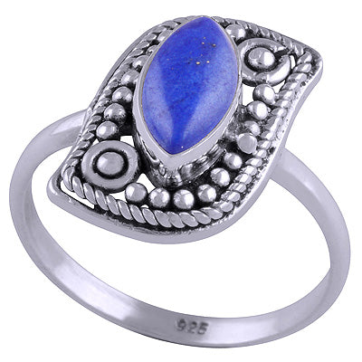Lapis 925 Sterling Silver Ring - R3401466-19