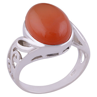 Carnelian 925 Sterling Silver Ring - R3401488-22