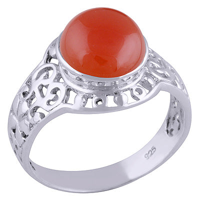 Carnelian 925 Sterling Silver Ring - R3401490-19