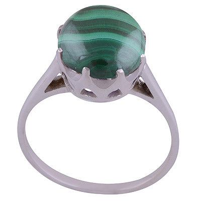 Malachite 925 Sterling Silver Ring - R3401501-74
