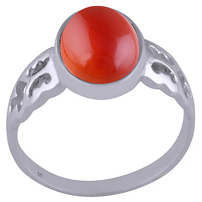Carnelian 925 Sterling Silver Ring - R3401503-21