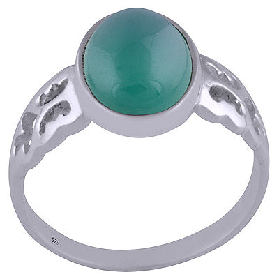 Green Onyx 925 Sterling Silver Ring - R3401503-24
