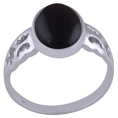 Black Onyx 925 Sterling Silver Ring - R3401503-27