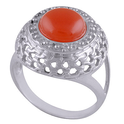 Carnelian 925 Sterling Silver Ring - R3401508-26