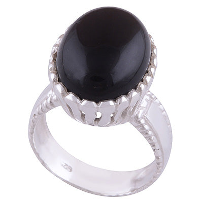 Black Onyx 925 Sterling Silver Ring - R3401515-34