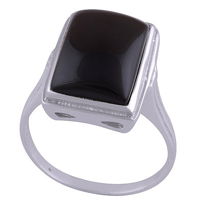 Black Onyx 925 Sterling Silver Ring - R3401518-29
