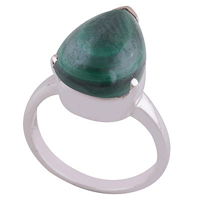 Malachite 925 Sterling Silver Ring - R3401522-66