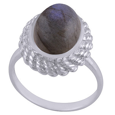 Labradorite 925 Sterling Silver Ring - R3401523-15