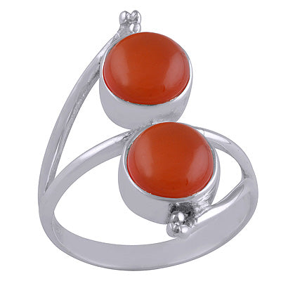 Carnelian 925 Sterling Silver Ring - R3401524-25