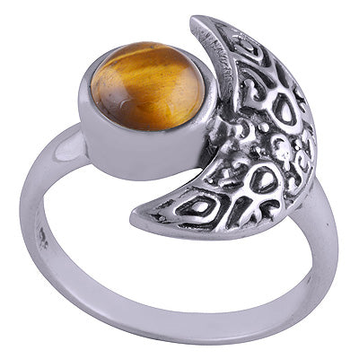 Tiger's Eye 925 Sterling Silver Ring - R3401529-64