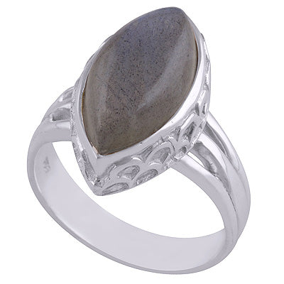 Labradorite 925 Sterling Silver Ring - R3401530-9