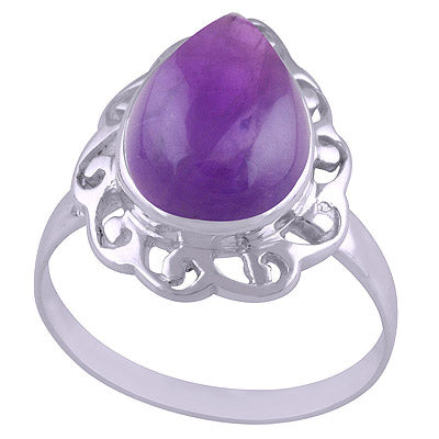 Amethyst 925 Sterling Silver Ring - R3401532-1