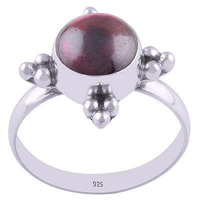 Garnet 925 Sterling Silver Ring - R3401557-45