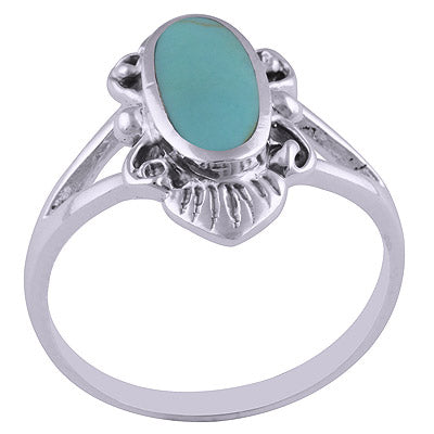 Turquoise 925 Sterling Silver Ring - R3401661-4
