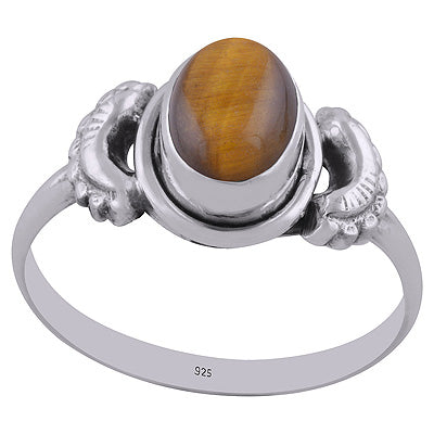 Tiger's Eye 925 Sterling Silver Ring - R3401675-19