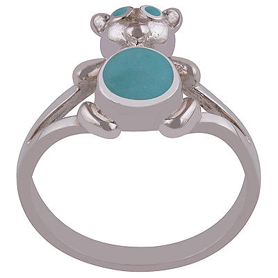 Turquoise 925 Sterling Silver Ring - R3401693-4
