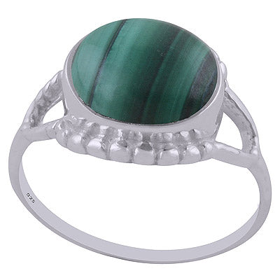 Malachite 925 Sterling Silver Ring - R3401734-54
