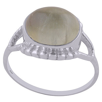 Prehnite 925 Sterling Silver Ring - R3401734-64
