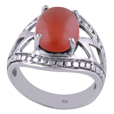 Carnelian 925 Sterling Silver Ring - R3401737-48
