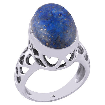 Lapis 925 Sterling Silver Ring - R3401740-9