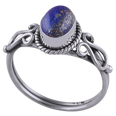 Lapis 925 Sterling Silver Ring - R3401744-16