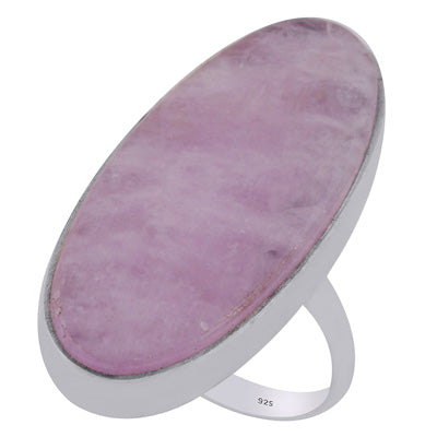 Stunning Statement Kunzite Oval Shape 925 Sterling Solid Silver Ring - R3401772-203