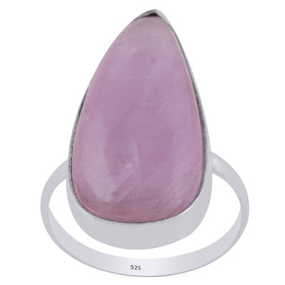 Stunning Statement Kunzite Pear Shape 925 Sterling Solid Silver Ring - R3401772-205