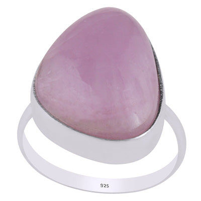 Stunning Statement Kunzite Fancy Shape 925 Sterling Solid Silver Ring - R3401772-209
