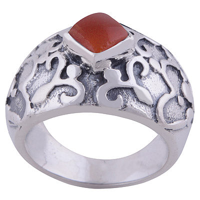 Carnelian 925 Sterling Silver Ring - R3401797-21