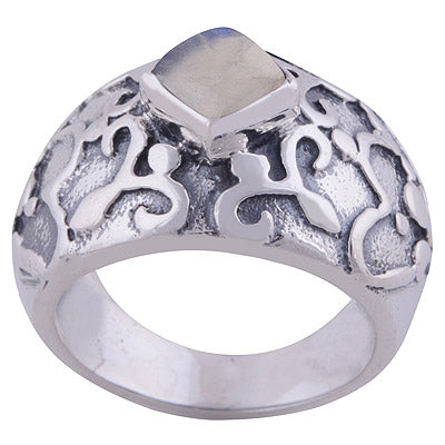 Rainbow Moonstone 925 Sterling Silver Ring - R3401797-9