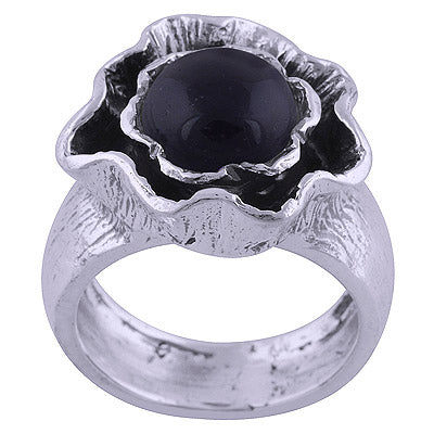 Black Onyx 925 Sterling Silver Ring - R3401798-22
