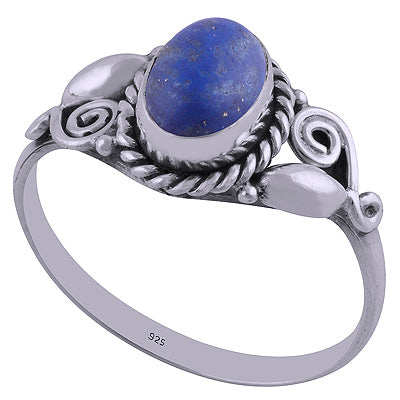 Lapis 925 Sterling Silver Ring - R3401843-137