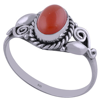 Carnelian 925 Sterling Silver Ring - R3401843-138