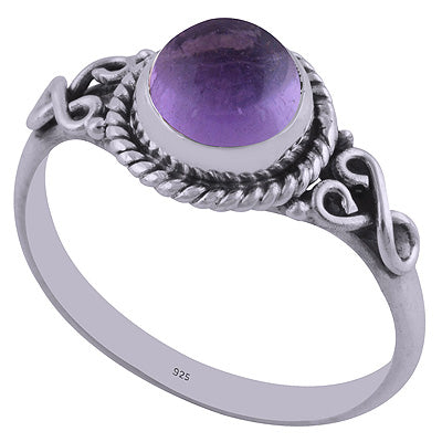 Amethyst 925 Sterling Silver Ring - R3401852-1