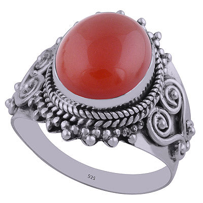 Carnelian 925 Sterling Silver Ring - R3401898-27