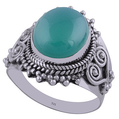 Green Onyx 925 Sterling Silver Ring - R3401898-30