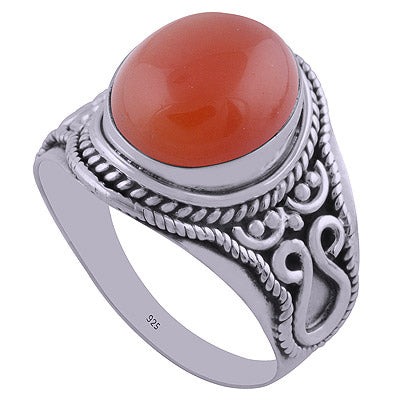 Carnelian 925 Sterling Silver Ring - R3401915-19
