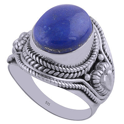 Lapis 925 Sterling Silver Ring - R3401927-18