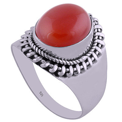 Carnelian 925 Sterling Silver Ring - R3401933-24