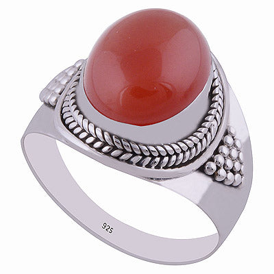 Carnelian 925 Sterling Silver Ring - R3401937-26