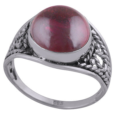 Garnet 925 Sterling Silver Ring - R3401961-47